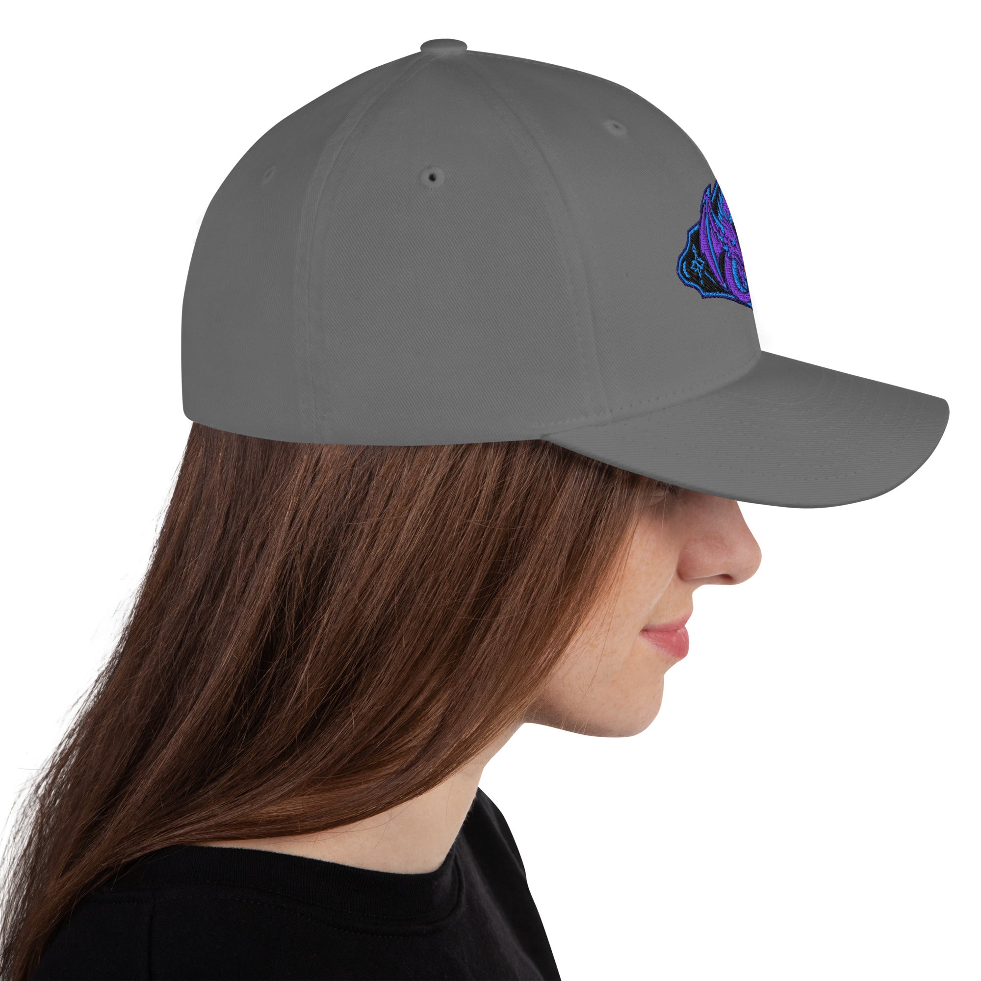Dice Dragon Hat | D20 Fantasy RPG Embroidered Cap – Chaotic Evil