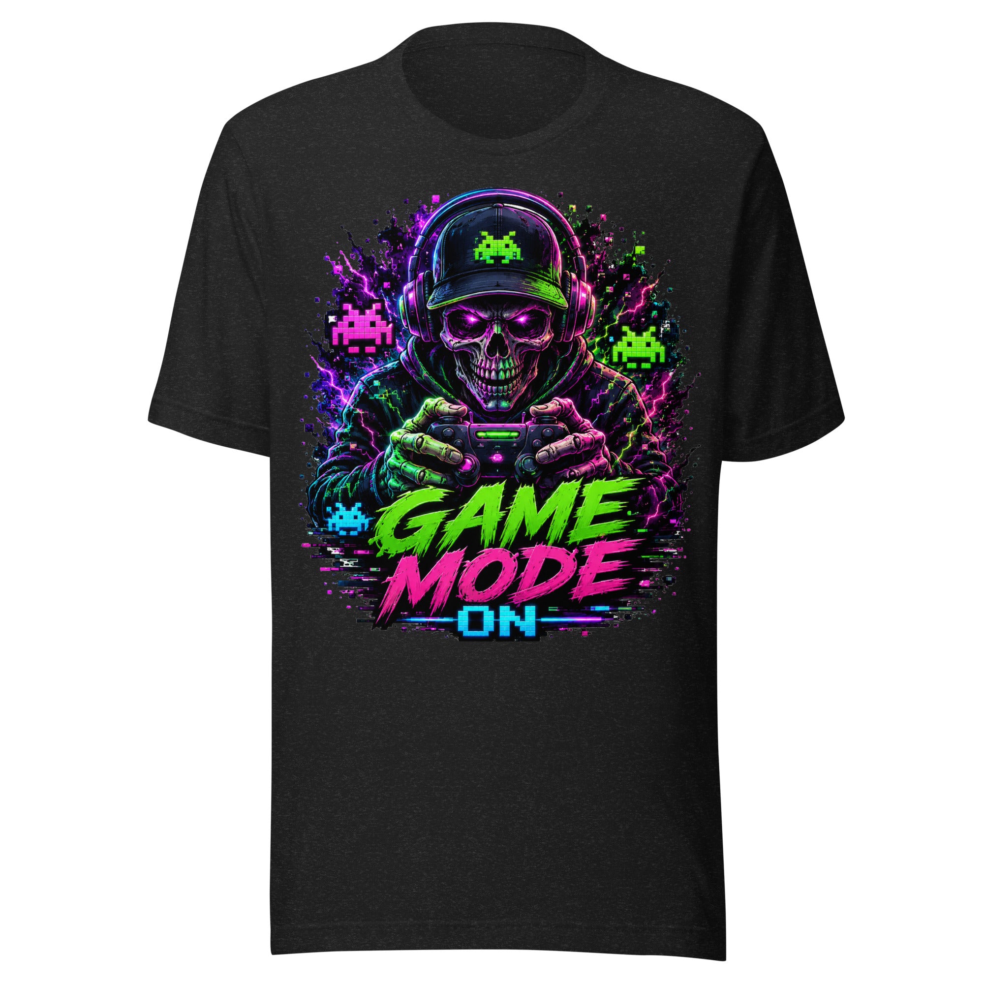 ENTH GAME Tシャツ XXL Game Mode On Gamer Shirt | Hardcore Gaming Skull Tee – Chaotic
